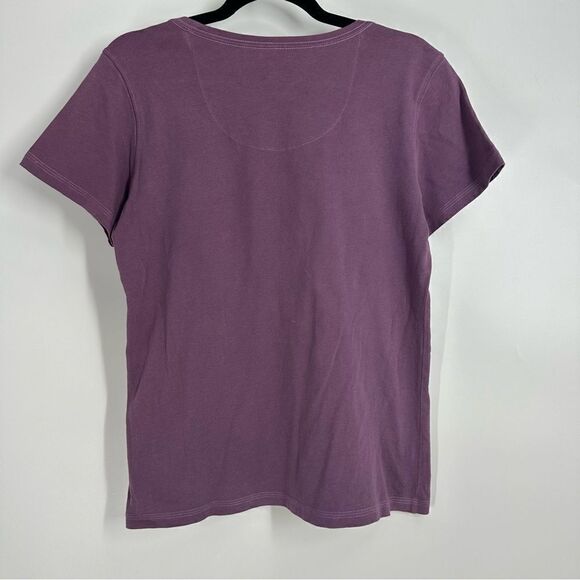 LIFE IS GOOD These Are The Goold Old Days Round Neckline Purple Tee Sz M - Picture 2 of 6